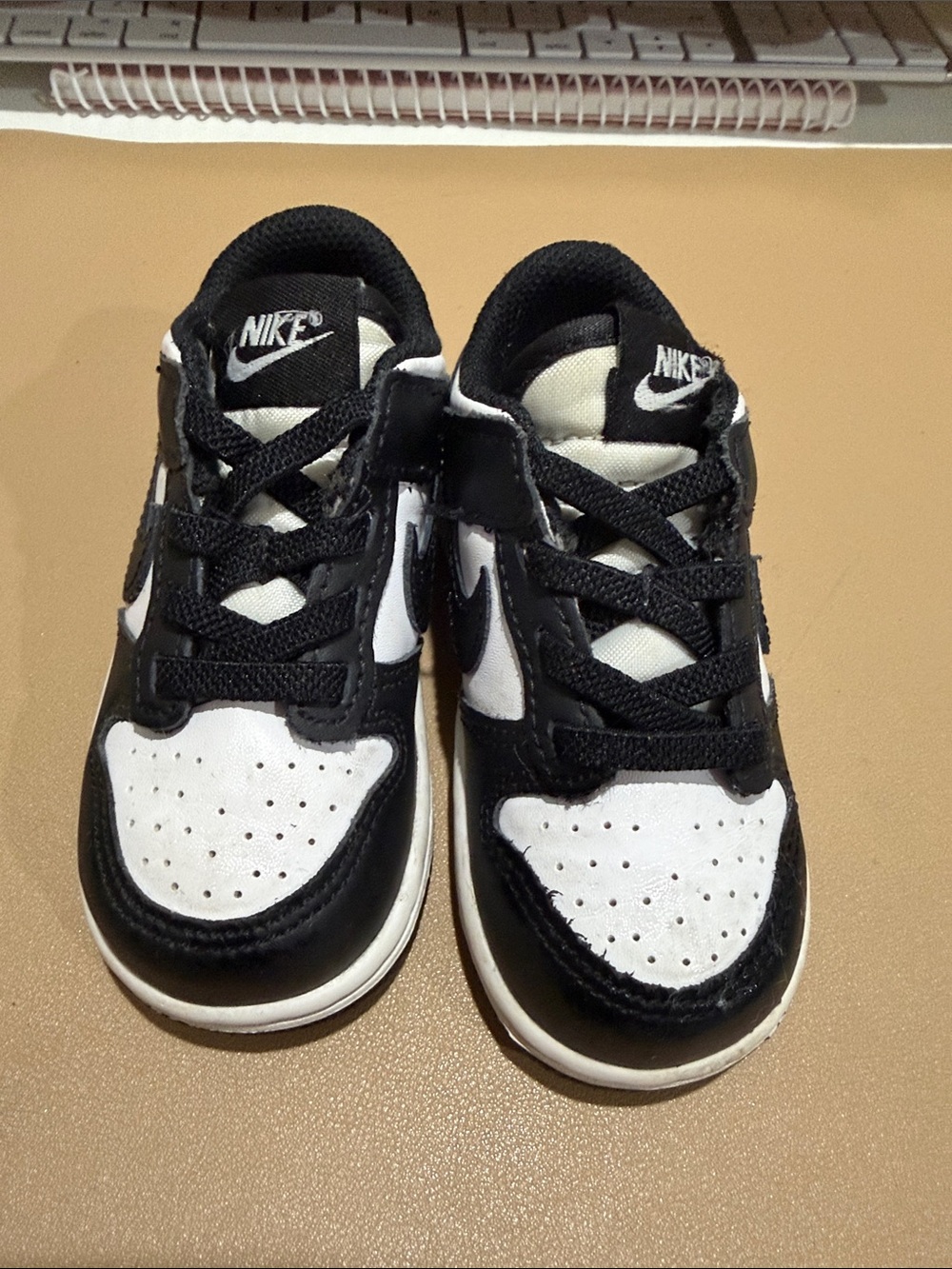 Nike Kids Black and White Low-Top Sneakers - Casual Athletic Shoes
